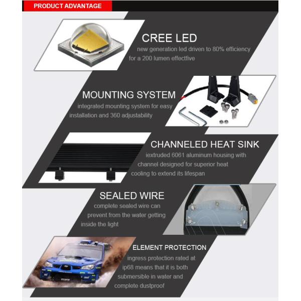 40W Spot / Combo CREE Round Driving Lights Die Cast Aluminum Housing