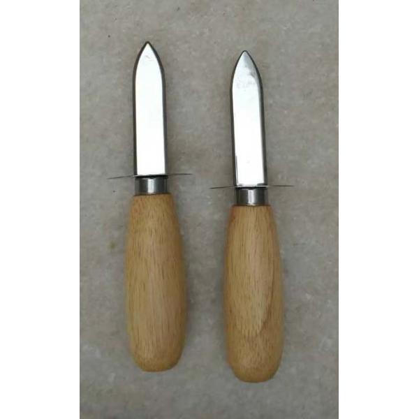 French Oyster Knife With Wooden Handle For Sea Food Shell Opener