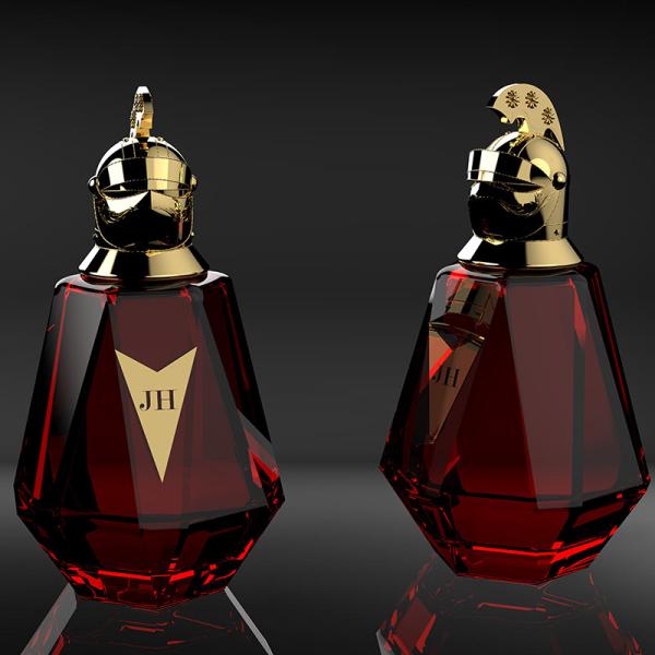 Tampas de perfume de zamak serigrafadas com logotipo moldado em ouro/prata/cores personalizadas