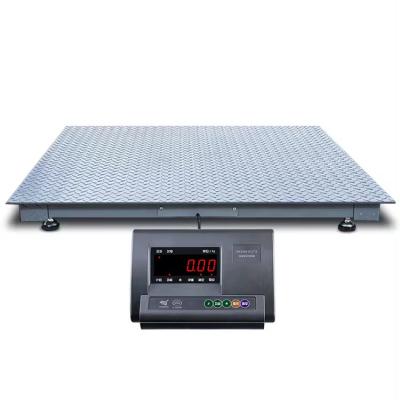 Truck Scale 1.5*1.5 m 3 Ton Platform Weighing Floor Scale with Load Cell Weighing Instrument and Battery Power Supply