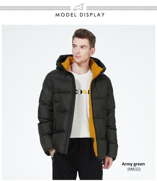 Casual Style Simple Man Winter Coat Mens Winter Jackets With Stand Collar Collection