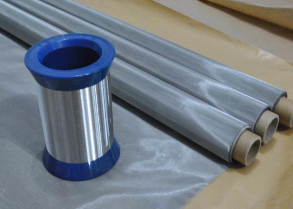 100% Polyester 140 Micron Screen Stainless Steel Mesh Fabric High Air Permeability