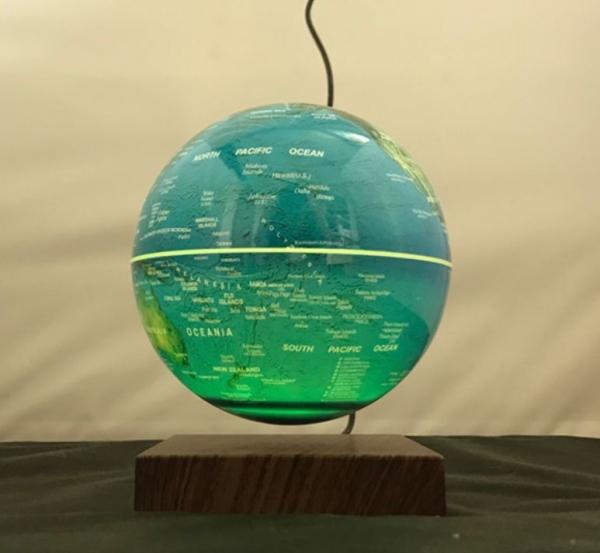 wooden base magnetic floating levitating 6inch globe lighting change colorful christmas gift