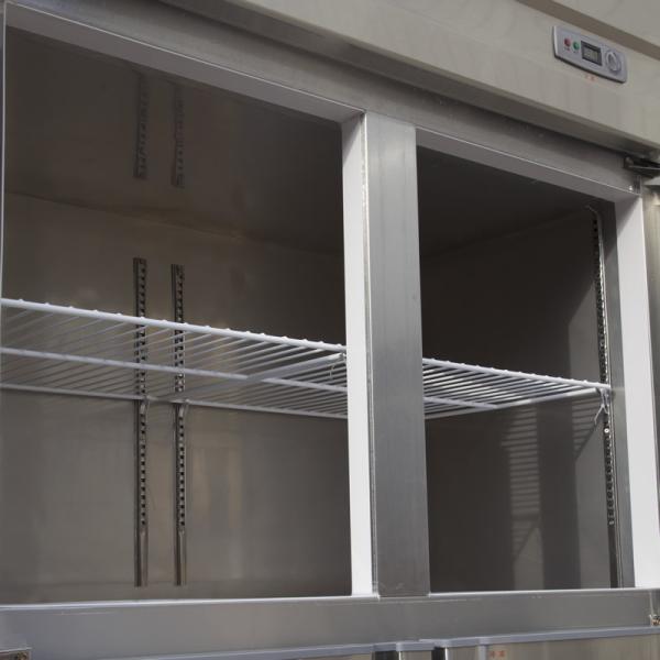 1000L 2 Or 4 Glass Doors Upright Kitchen Display Freezer Fridge Stainless Steel Material