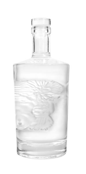 Impression de peinture de Flint Glass Bottle Full Coated de bouteille en verre de whiskey de vodka d'OEM