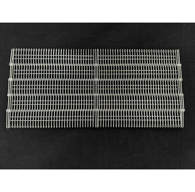 304 Stainless Steel Eye Link Ring Mesh Conveyor Belt for Washing Fruit and Vegetables
