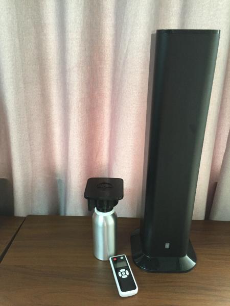 5.5kg Medium Area Hotel Scent Marketing Machine Automatic ,195*195*638mm Large Room Oil Diffuser DC12V
