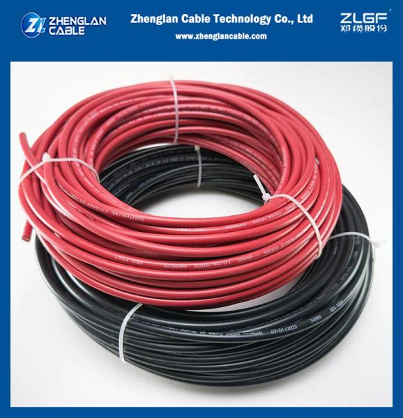 4mm 6mm Cabo solar fotovoltaico Cable de cobre em lata TUV aprovação PV-1 Cabo solar vermelho