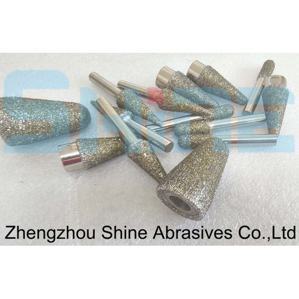 Electroplated diamond mounted points for  durable rotary tools