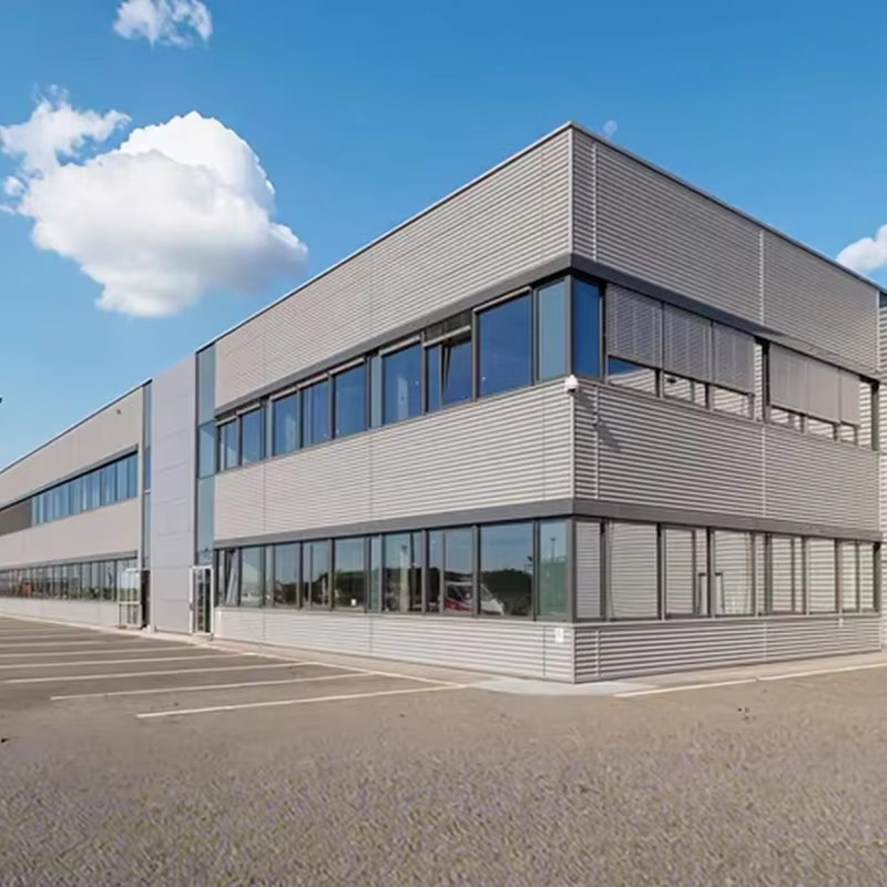 Customized Size Steel Frame Building Workshop Contemporary Multi Story Steel Building