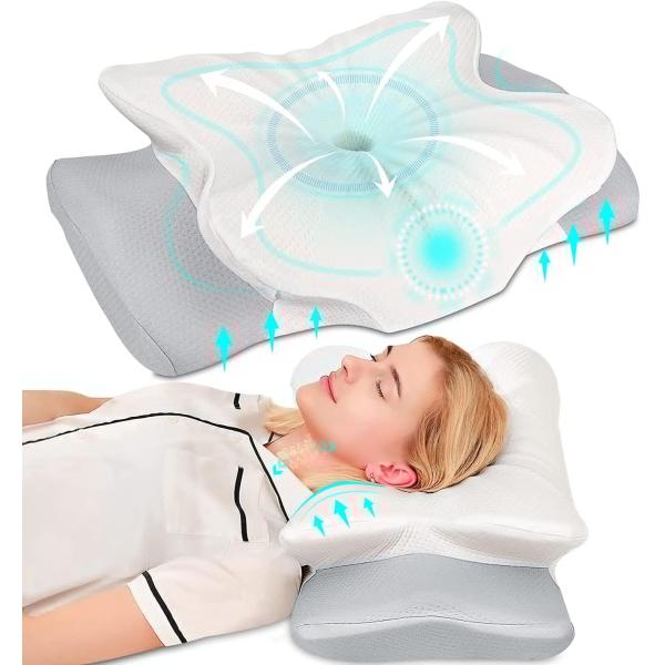 Anti-Static Memory Foam Cervical Pillow for Neck Pain Relief and Cradles Design