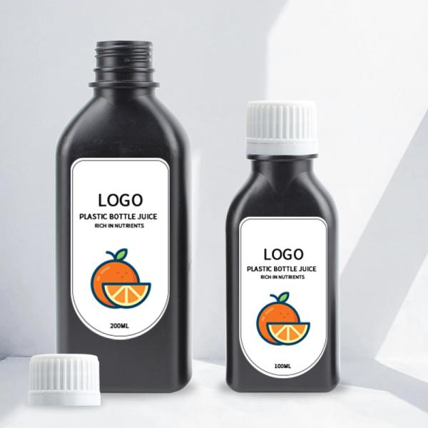 100 Ml 200 Ml China Eco Friendly Plastic Bottle Packaging for Cold Brew Coffee Smoothies Milk Screw Top Drink Plastic Bottles