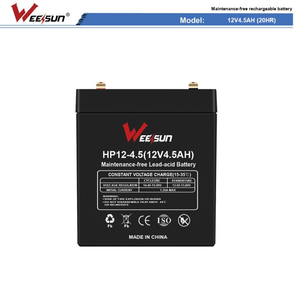 Rechargable 12v 4ah 10hr 12v4.5ah 20hr 12V5AH Battery For Small Low Power UPS Devices
