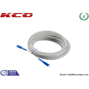FTTH  Drop Fiber Patch Cable SC To SC Flame Retardant Low Smoke Zero Halogen