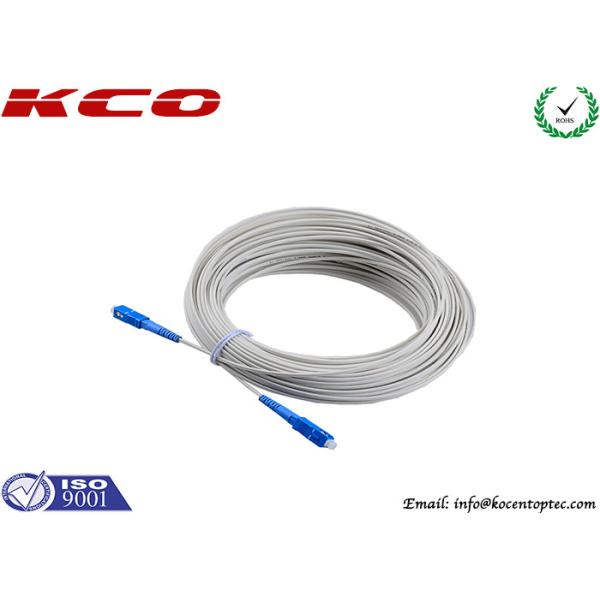 FTTH  Drop Fiber Patch Cable SC To SC Flame Retardant Low Smoke Zero Halogen