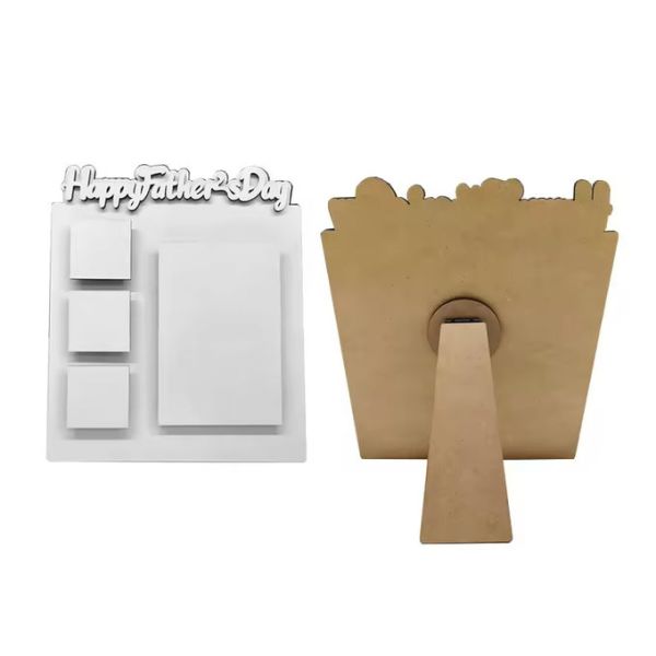 Printable Eco-Friendly MDF Sublimation Photo Frame With Stand For Mothers Day And Fathers Day Gift
