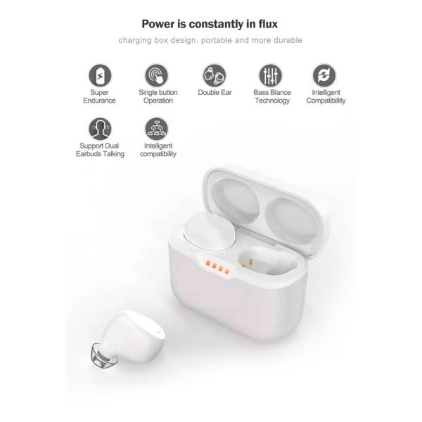 V5.1 Waterproof Bluetooth Earphones IPX7 True Wireless Earbuds For Android