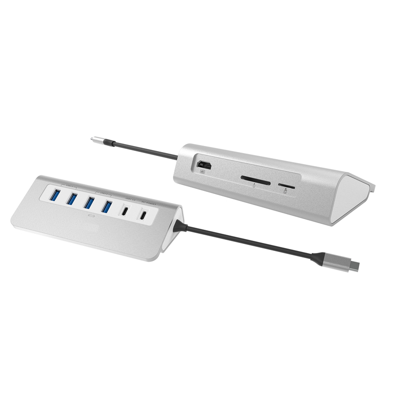 9 в 1 портативная док-станция для ноутбука с SD-картой с чтением HDMI 4K