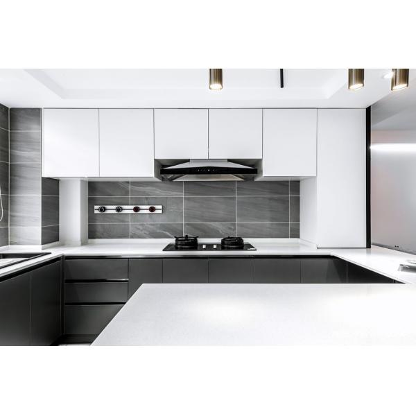 Home Modern Flat Pack Smart Kitchen Pantry Modular Kitchen Furniture Cabinets for Villa