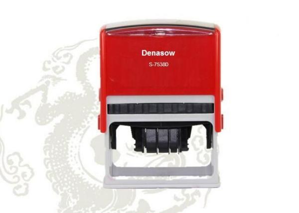 2015 New Design 73X58mm Denasow Self Inking Name Stamp /date stamp ,Rubber Pocket Stamp Printer