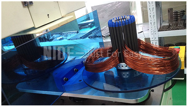 Electric Automatic Coil Winding Machine For High Slot Filling Rate Stator Winding