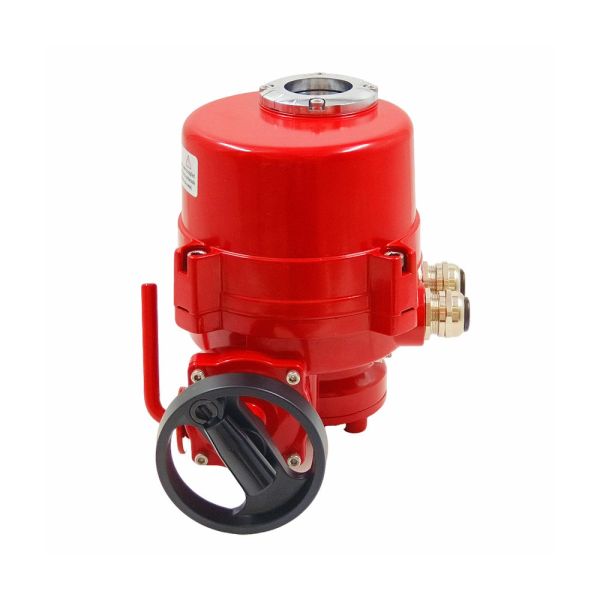 ETRANY Electric Ball Valve Motorized Actuator AC220V 26S Clutch Handwheel IP67 Waterproof Explosion Proof Aluminium Alloy Gas
