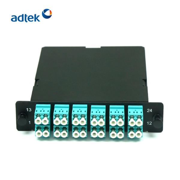 12 Duplex 24 Cores MPO Fiber Cassette , MTP Cassette Module LGX LC OM4