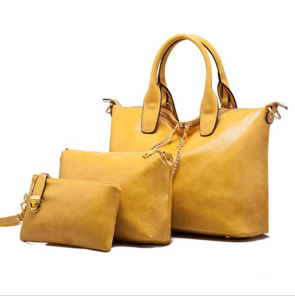 PU Combined Bag Fashion Handbags for Women Multi-purpose Three-piece Tote Bags