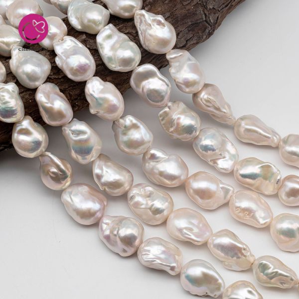 12-14mm Big Size Fresh Water Real Natural Wholesale Price AA Grade Baroque Pearl Beads Strands Fireball