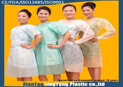 Light Green Sterile Waterproof Surgical Gowns Non Woven Surgical Products