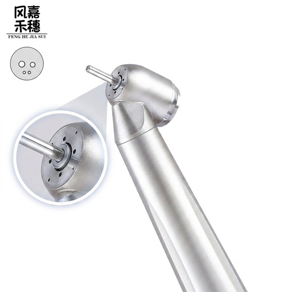 4 Way Water And Air Cooling Dental Surgical Handpiece with 350,000 – 420,000 RPM and ≤65dB Noise Level for Precision Surgery