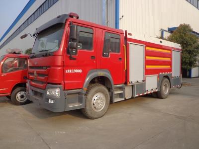 Carro de bombeiros do salvamento da emergência, HOWO 8 da espuma toneladas desempenho do carro de bombeiros de bom