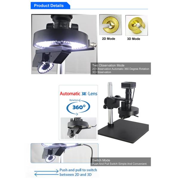 Автомобиль микроскопа 2D/3d A21.1611 OPTO EDU видео- вращает для того чтобы просигналить двойной свет