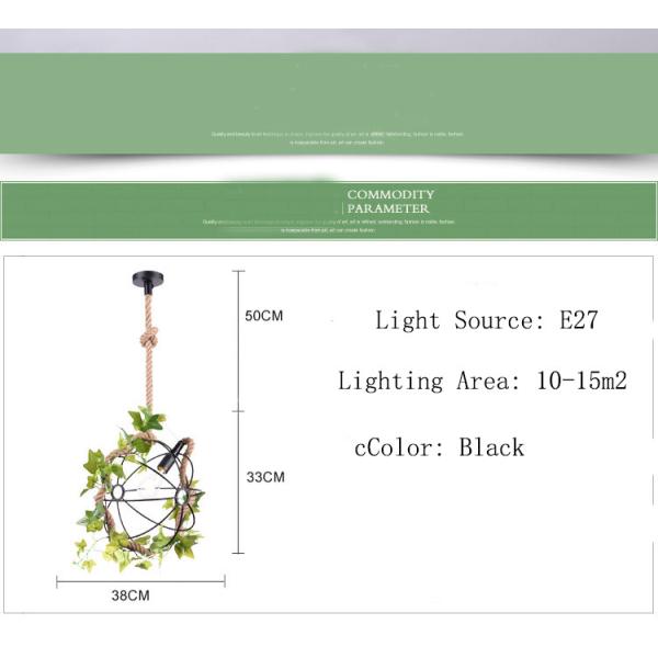 Simulation Green Plant Pendant Lamps Creative Modern Simple Plant Hanging Light(WH-VP-147)