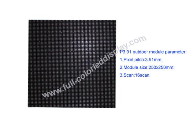 P3.91 outdoor Full Color LED Display Moudle smd2727 lamp >5500cd/sq.m 1/16 scan