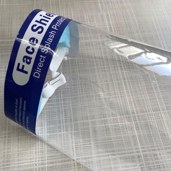 Clear Plastic Disposable Face Shield 32cm Anti Fog High Light Transmittance