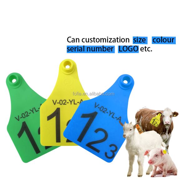 Animal Cattle Cow Tracking Ear Tag Identification Number Laser Printing 5 Years Guarantee for Bovine Cattle Equipment