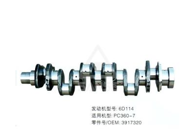6D114 Diesel Engine Crankshaft For Komatsu PC360-7 Excavator Engine Crank Shaft