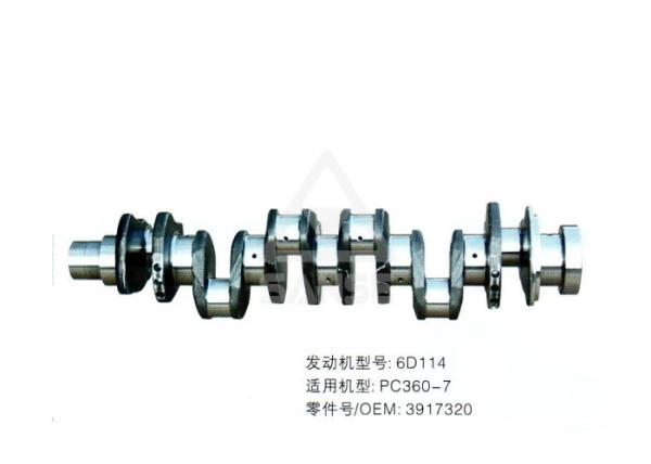6D114 Diesel Engine Crankshaft For Komatsu PC360-7 Excavator Engine Crank Shaft