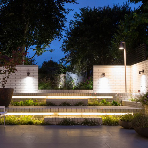 16 LED Solar Landscape Spotlights,IPX7 Waterproof Solar Powered Wall Lights