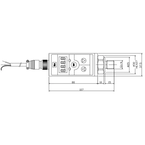 LED Display Differential Pressure Switch Controller Level Sensor Switch