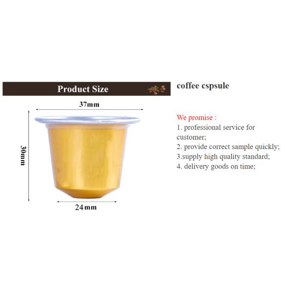Capsulas de café reciclables de fábrica Capsulas de papel de aluminio con tapas de sellado térmico