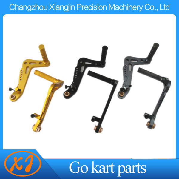 NEW !! CNC Machining Gold Anodized Aluminum Racing go kart pedals