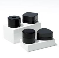 3g 5g 7g 9g UV Violeta Negro Concentrare Mini Jars Creme para Olhos Etereo Container de Vidro de Cera Com Cobertura Crc
