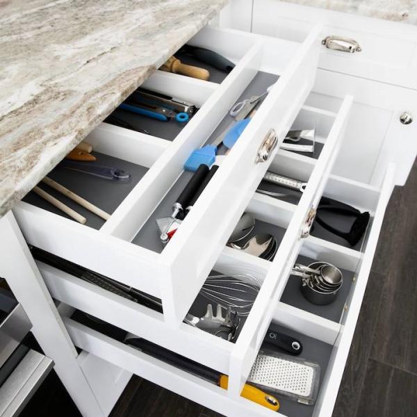 RTA Kitchen Cabinet Standard Shaker Style U Shape White Kitchen Unit