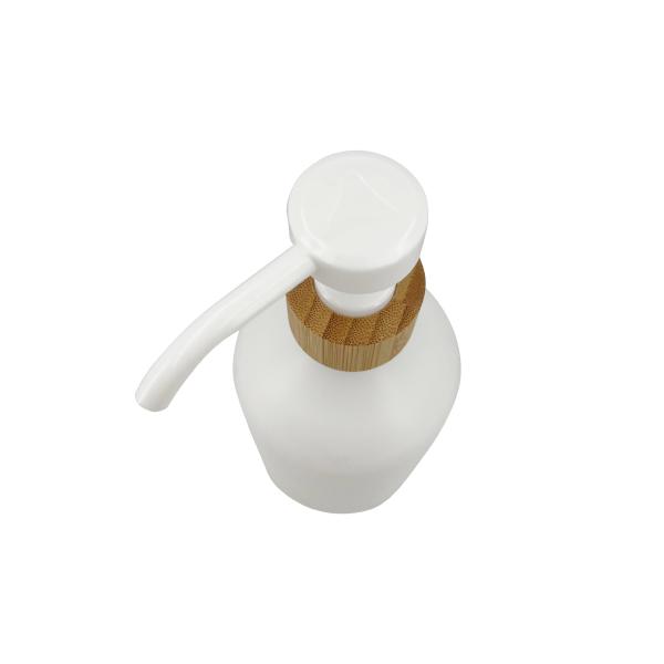 Plastic 500ml Lotion Dispenser Bottle White Matte Round Tube Spiral Lotion Bottle