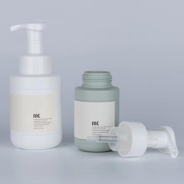 200ml 350ml PET Cosmetic Foam Pump Bottle Shatterproof Custom Colors (MC-PM-411)