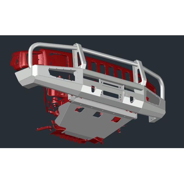 High Durability Black Back Bumper winch bumper 4x4 bull bar for  hummer H3