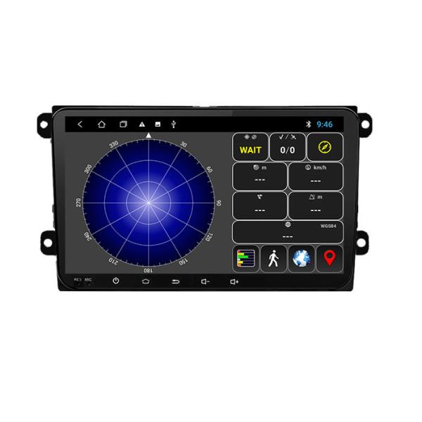 Double Din Volkswagen Touch Screen Radio 9 polegadas 4 núcleo 1GB + 16GB