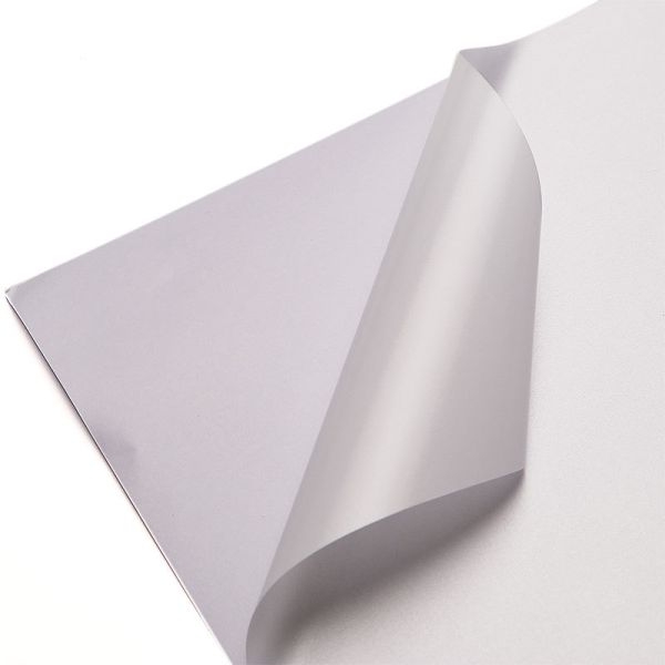 Luxurious Special Paper Self-adhesive Sticker Sheet Rough Texture Coarse Grainy Patterns Polar Ivory White Inkjet Printing A4